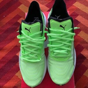 New Puma Electrify Nitro Men's Sneakers size 11.5 - Lime Green and Black